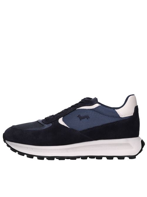 Sneakers in camoscio pelle e tessuto HARMONT & BLAINE | EFM242.090.6230BLU-BIANCO